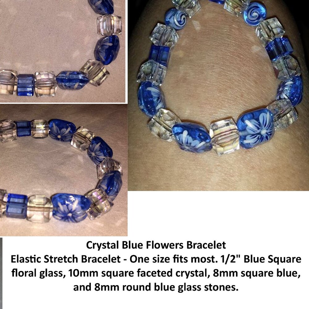 Tdd Custom Made One Size Fits Most Crystal Blue F… - image 5